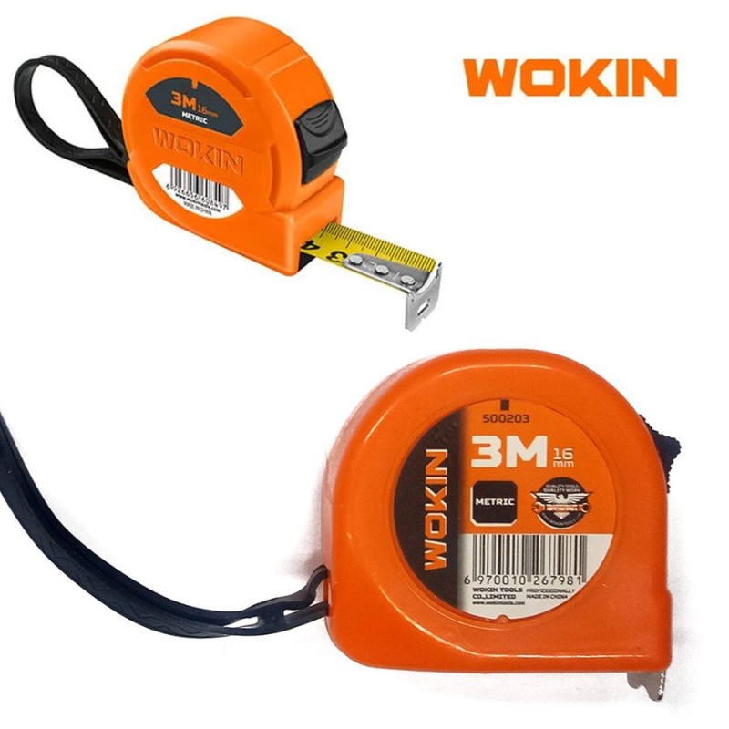 HUINCHA MEDIR WOKIN 3,0 MT X 16 MM MID II