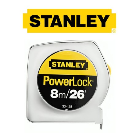 HUINCHA MEDIR STANLEY 8.0 MT METRICA 6141001