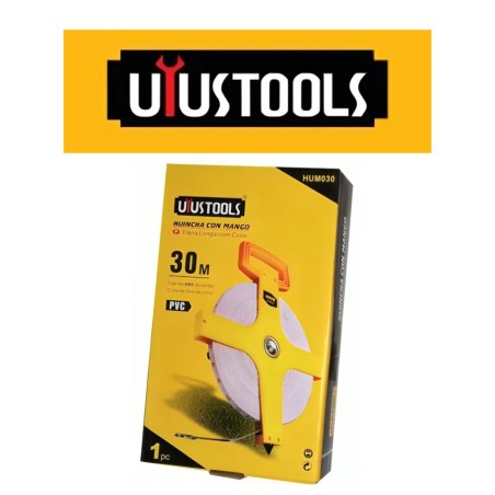 HUINCHA MEDIR UYUSTOOLS CON MANGO 30 MTS HUM030