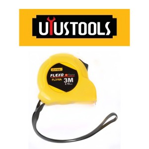 HUINCHA MEDIR UYUSTOOLS 3 MT AMARILLA FL316A