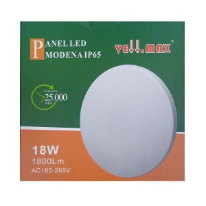 PLAFON LED*SOB VELLMAX MODENA IP65 REDONDO 18 W