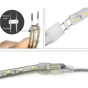 ADAPTADOR PARA CINTA LED 220 V 2 PINES ACCESORIOS