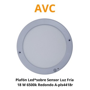 PLAFON LED*SOBR SENSOR LUZ FRIA 18 W 6500K REDONDO