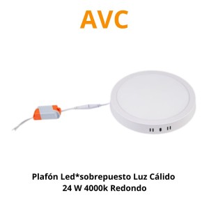 PLAFON LED*SOBREPUESTO LUZ CALI 24 W 4000K REDONDO
