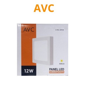 PLAFON LED*SOBREPUESTO LUZ*FRIA 12 W 6500K CUADRAD