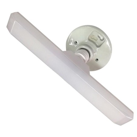 LAMPARA LED AMPOLLETA CON BASE RECTA DE LOZA MEGAB