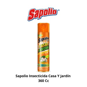 SAPOLIO INSECTICIDA CASA Y JARDIN 360 CC