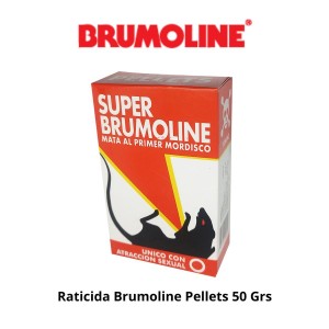 RATICIDA BRUMOLINE PELLETS 50 GRS