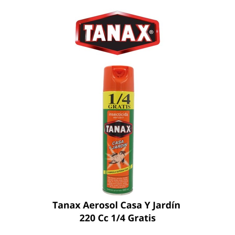 TANAX AEROSOL CASA Y JARDIN 220 CC 1/4 GRATIS