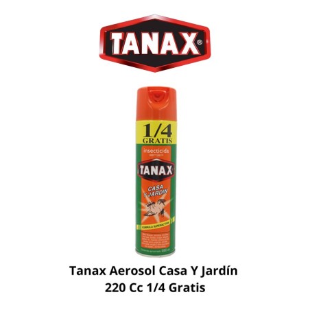 TANAX AEROSOL CASA Y JARDIN 220 CC 1/4 GRATIS