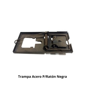 TRAMPA ACERO P/RATON NEGRA