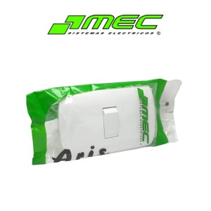 INTERRUPTOR ARIS EMBUTIDO 9/12 SIMPLE 10 A BLANCO