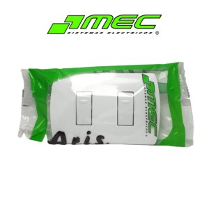INTERRUPTOR ARIS EMBUTIDO 9/15 DOBLE 10 A BLANCO
