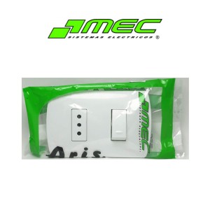 INTERRUPTOR ARIS EMBUTIDO 9/12 + TOMA CTE 2P + T B