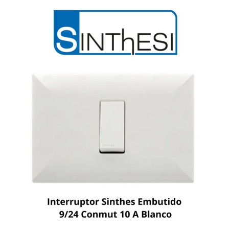 INTERRUPTOR SINTHES EMBUTIDO 9/24 CONMUT 10 A BLAN