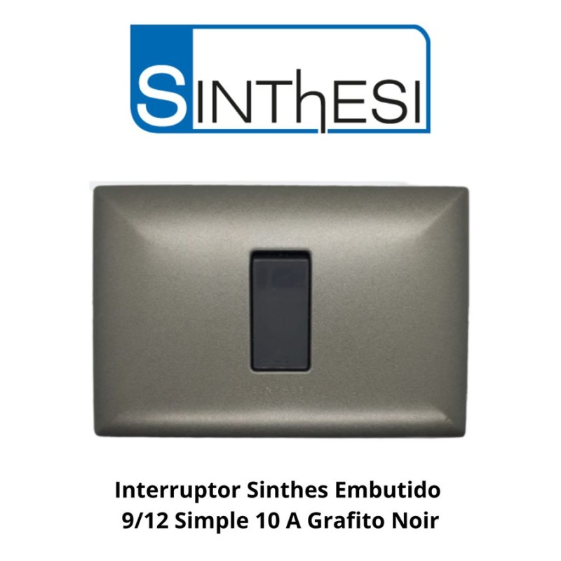 INTERRUPTOR SINTHES EMBUTIDO 9/12 SIMPLE 10 A GRAF