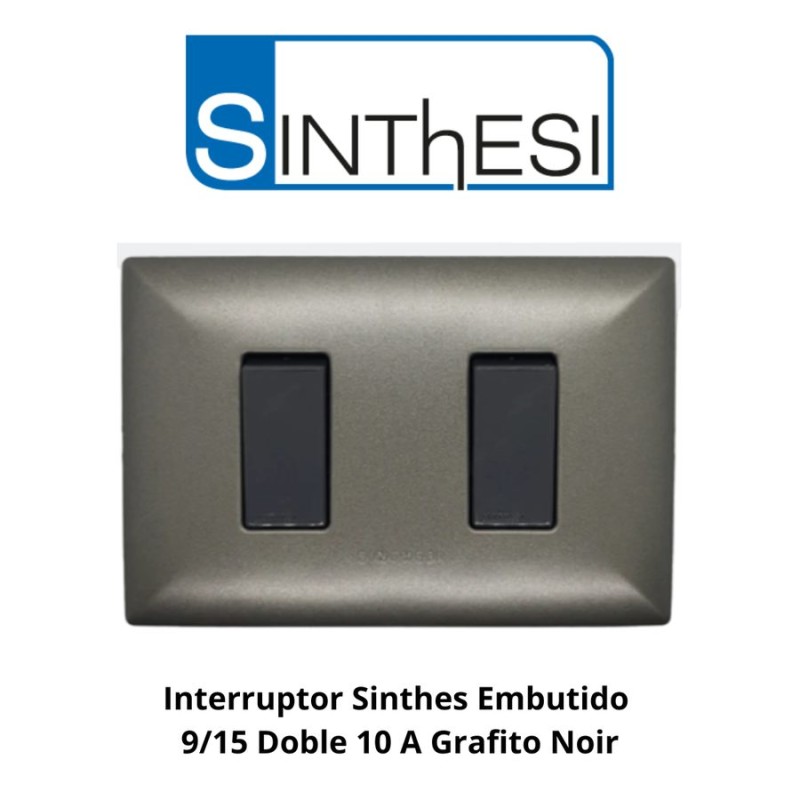 INTERRUPTOR SINTHES EMBUTIDO 9/15 DOBLE 10 A GRAFI