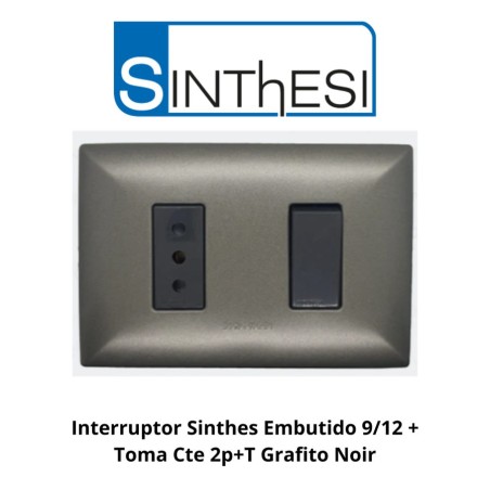 INTERRUPTOR SINTHES EMBUTIDO 9/12 + TOMA CTE 2P+T