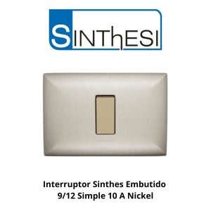 INTERRUPTOR SINTHES EMBUTIDO 9/12 SIMPLE 10 A NICK
