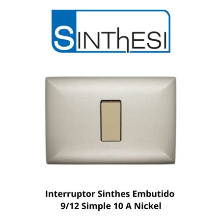 INTERRUPTOR SINTHES EMBUTIDO 9/12 SIMPLE 10 A NICK