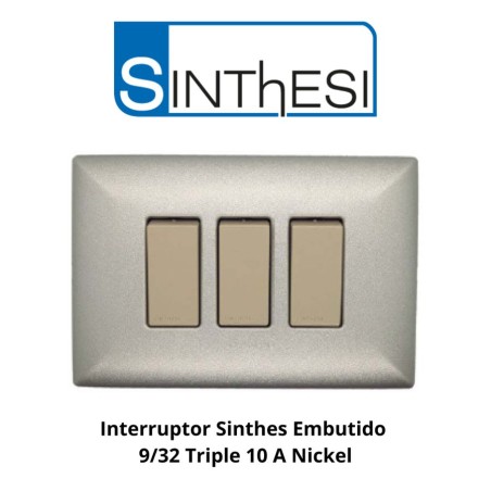 INTERRUPTOR SINTHES EMBUTIDO 9/32 TRIPLE 10 A NICK