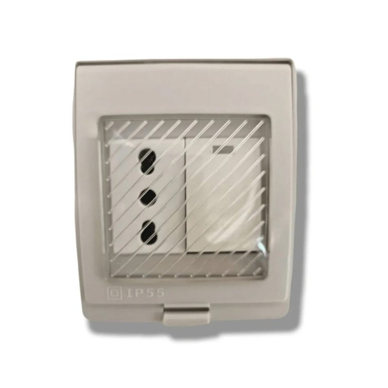 INTERRUPTOR EKOLINE HIDROBOX 9/12 + ENCHUFE2P+T 10