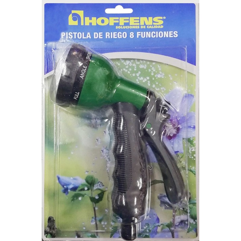 PISTOLA DE RIEGO HOFFENS AJUSTABLE 8 POSICIONE BLI
