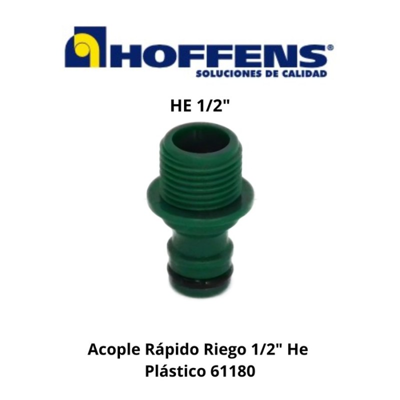 ACOPLE RAPIDO RIEGO 1/2" HE PLASTICO 61180