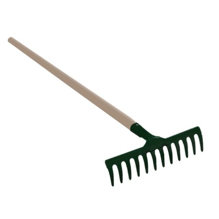 RASTRILLO FERRETOOL 12 DIENTES C/MANGO F2440 VERDE
