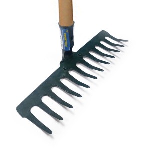 RASTRILLO FERRETOOL 12 DIENTES C/MANGO F2440 VERDE