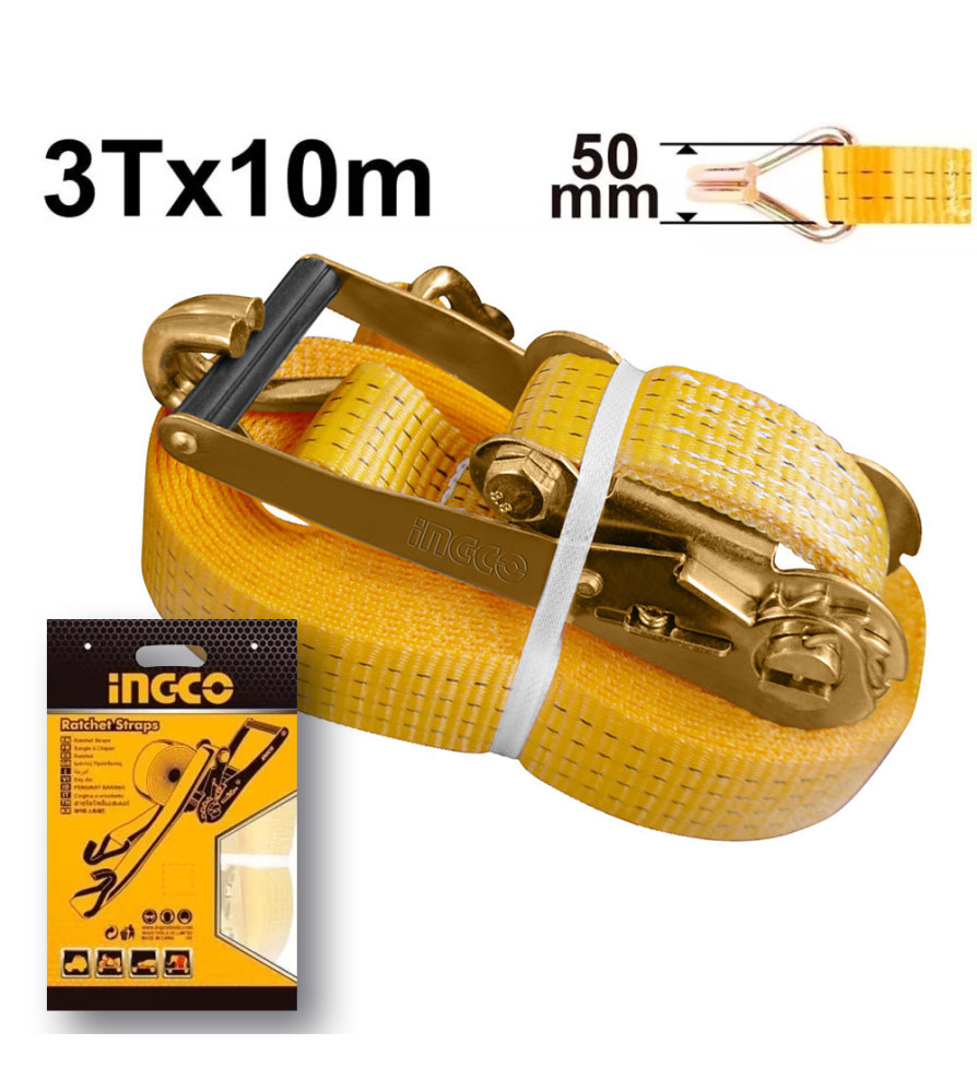 Eslinga 3t 50mm X 10mm Anaranjado Ingco Hrsp3101