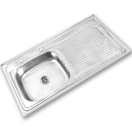 LAVAPLATO ACERO INOX DERECHO 100X50