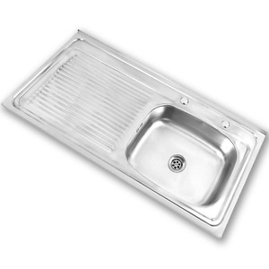 LAVAPLATO ACERO INOX IZQUIER 100X50