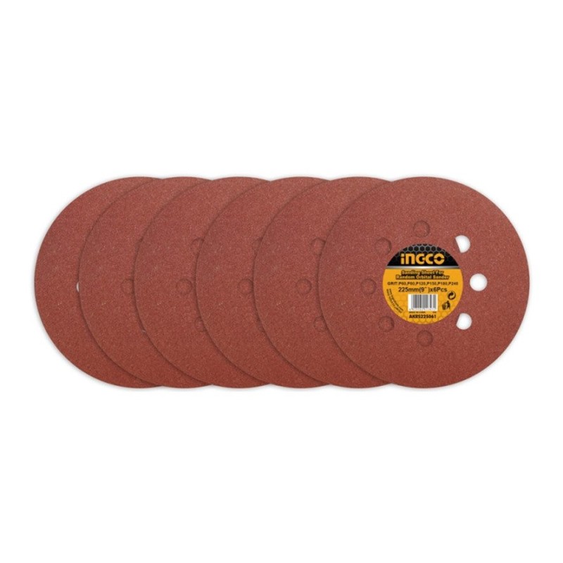 DISCO LIJA VELCRO 225 MM GRANO 60, 80, 120, 150, 1