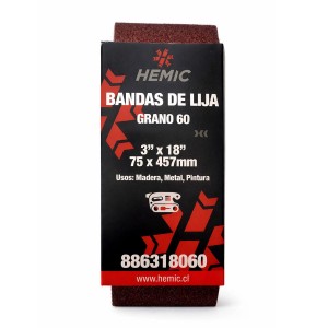 LIJA DE BANDA 3" X 18" G 60