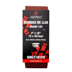 LIJA DE BANDA 3" X 18" G 120