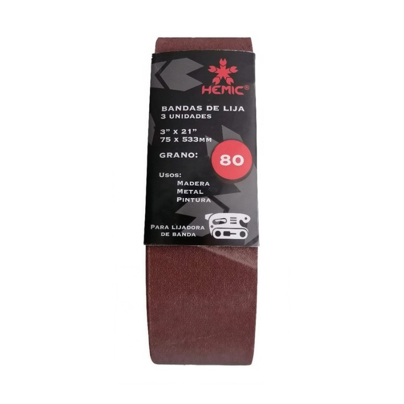 LIJA DE BANDA 3" X 21" G 80 765915