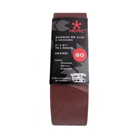 LIJA DE BANDA 3" X 21" G 80 765915