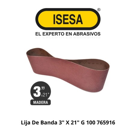 LIJA DE BANDA 3" X 21" G 100 765916
