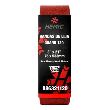 LIJA DE BANDA 3" X 21" G 120 765917