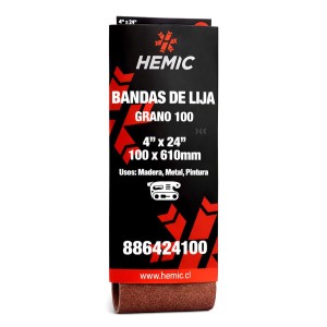 LIJA DE BANDA 4" X 24" G 100
