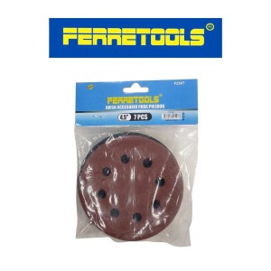 DISCO RESPALDO GOMA FERRETOOLS CON 5 LIJAS 4 1/2