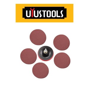 DISCO UYUSTOOLS RESPALDO GOMA CON 5 LIJAS 7"180 MM