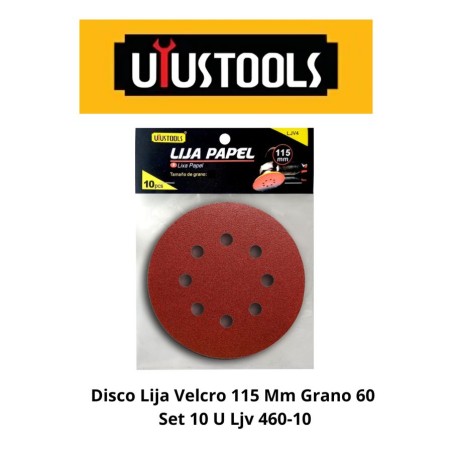 DISCO LIJA VELCRO 115 MM GRANO 60 SET 10 U LJV 46