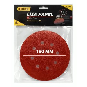 DISCO LIJA VELCRO 180 MM GRANO 40 SET 05 U LJV 74