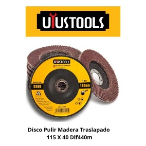 DISCO PULIR MADERA TRASLAPADO 115 X 40 DLF440M
