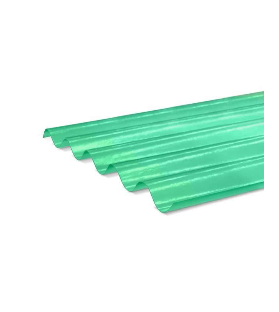 Fibra De Vidrio P G/onda 1,22 Mt Verde 0,5 M/m