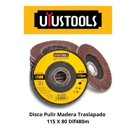 DISCO PULIR MADERA TRASLAPADO 115 X 80 DLF480M