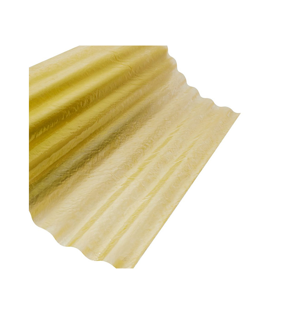 Fibra De Vidrio R O/zinc 1,22 Mt Amarillo 0,5 M/m