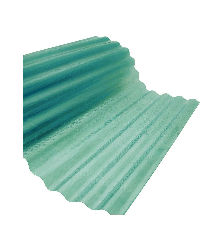Fibra De Vidrio R O/zinc 1,22 Mt Verde 0,5 M/m